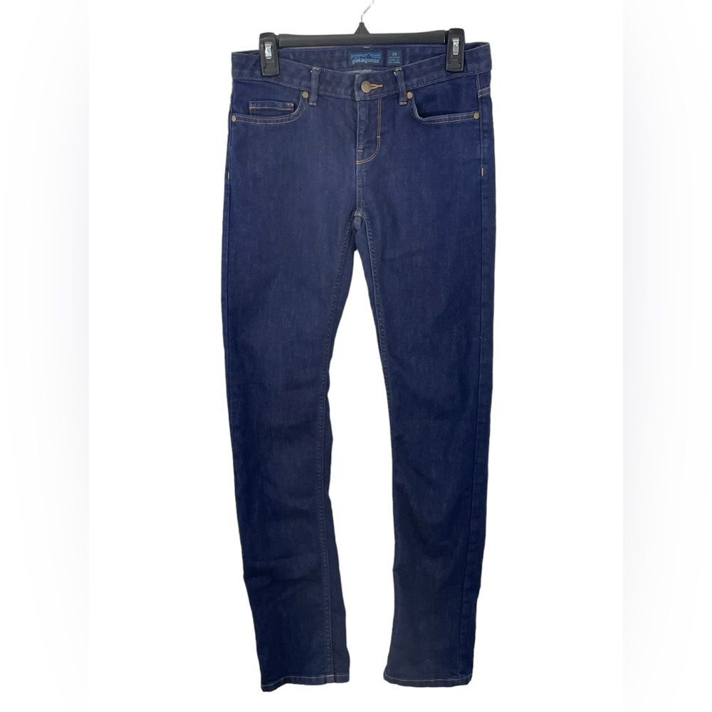 Patagonia Women’s Straight Fit Jeans Regular Size 26‎ Dark Wash Style 55100